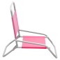 vidaXL Klappbare Strandstühle 2 Stk. Rosa Stoff vidaXL Klappbare Strandstühle 2 Stk. Rosa Stoff