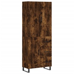 vidaXL Highboard Räuchereiche 69,5x34x180 cm Holzwerkstoff