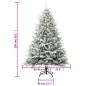 vidaXL Künstlicher Weihnachtsbaum Beschneit Grün 150 cm PVC PE vidaXL Künstlicher Weihnachtsbaum Beschneit Grün 150 cm PVC PE