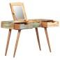 vidaXL Schminktisch mit Spiegel 112x45x76 cm Altholz Massiv vidaXL Schminktisch mit Spiegel 112x45x76 cm Altholz Massiv