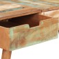 vidaXL Schminktisch mit Spiegel 112x45x76 cm Altholz Massiv vidaXL Schminktisch mit Spiegel 112x45x76 cm Altholz Massiv