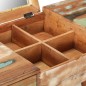 vidaXL Schminktisch mit Spiegel 112x45x76 cm Altholz Massiv vidaXL Schminktisch mit Spiegel 112x45x76 cm Altholz Massiv