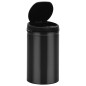 vidaXL Automatischer Sensor-Mülleimer 40 L Kohlenstoffstahl Schwarz vidaXL Automatischer Sensor-Mülleimer 40 L Kohlenstoffstahl Schwarz