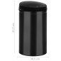 vidaXL Automatischer Sensor-Mülleimer 40 L Kohlenstoffstahl Schwarz vidaXL Automatischer Sensor-Mülleimer 40 L Kohlenstoffstahl Schwarz