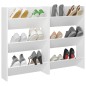 vidaXL Wand-Schuhschränke 2 Stk. Weiß 60x18x90 cm Holzwerkstoff vidaXL Wand-Schuhschränke 2 Stk. Weiß 60x18x90 cm Holzwerkstoff