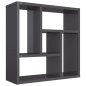 vidaXL Wandregal Hochglanz-Grau 45,1x16x45,1 cm Holzwerkstoff vidaXL Wandregal Hochglanz-Grau 45,1x16x45,1 cm Holzwerkstoff