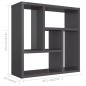 vidaXL Wandregal Hochglanz-Grau 45,1x16x45,1 cm Holzwerkstoff vidaXL Wandregal Hochglanz-Grau 45,1x16x45,1 cm Holzwerkstoff