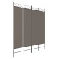 vidaXL 4-tlg. Paravent Anthrazit 160x220 cm Stoff vidaXL 4-tlg. Paravent Anthrazit 160x220 cm Stoff