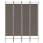 vidaXL 4-tlg. Paravent Anthrazit 160x220 cm Stoff vidaXL 4-tlg. Paravent Anthrazit 160x220 cm Stoff