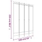 vidaXL 4-tlg. Paravent Anthrazit 160x220 cm Stoff vidaXL 4-tlg. Paravent Anthrazit 160x220 cm Stoff