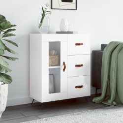 vidaXL Sideboard Hochglanz-Weiß 69,5x34x90 cm Holzwerkstoff