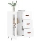 vidaXL Sideboard Hochglanz-Weiß 69,5x34x90 cm Holzwerkstoff vidaXL Sideboard Hochglanz-Weiß 69,5x34x90 cm Holzwerkstoff