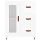 vidaXL Sideboard Hochglanz-Weiß 69,5x34x90 cm Holzwerkstoff vidaXL Sideboard Hochglanz-Weiß 69,5x34x90 cm Holzwerkstoff