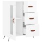 vidaXL Sideboard Hochglanz-Weiß 69,5x34x90 cm Holzwerkstoff vidaXL Sideboard Hochglanz-Weiß 69,5x34x90 cm Holzwerkstoff