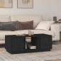 vidaXL Couchtisch Schwarz 110x50x40 cm Massivholz Kiefer vidaXL Couchtisch Schwarz 110x50x40 cm Massivholz Kiefer