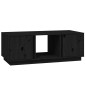 vidaXL Couchtisch Schwarz 110x50x40 cm Massivholz Kiefer vidaXL Couchtisch Schwarz 110x50x40 cm Massivholz Kiefer
