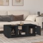 vidaXL Couchtisch Schwarz 110x50x40 cm Massivholz Kiefer vidaXL Couchtisch Schwarz 110x50x40 cm Massivholz Kiefer