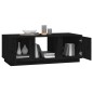 vidaXL Couchtisch Schwarz 110x50x40 cm Massivholz Kiefer vidaXL Couchtisch Schwarz 110x50x40 cm Massivholz Kiefer