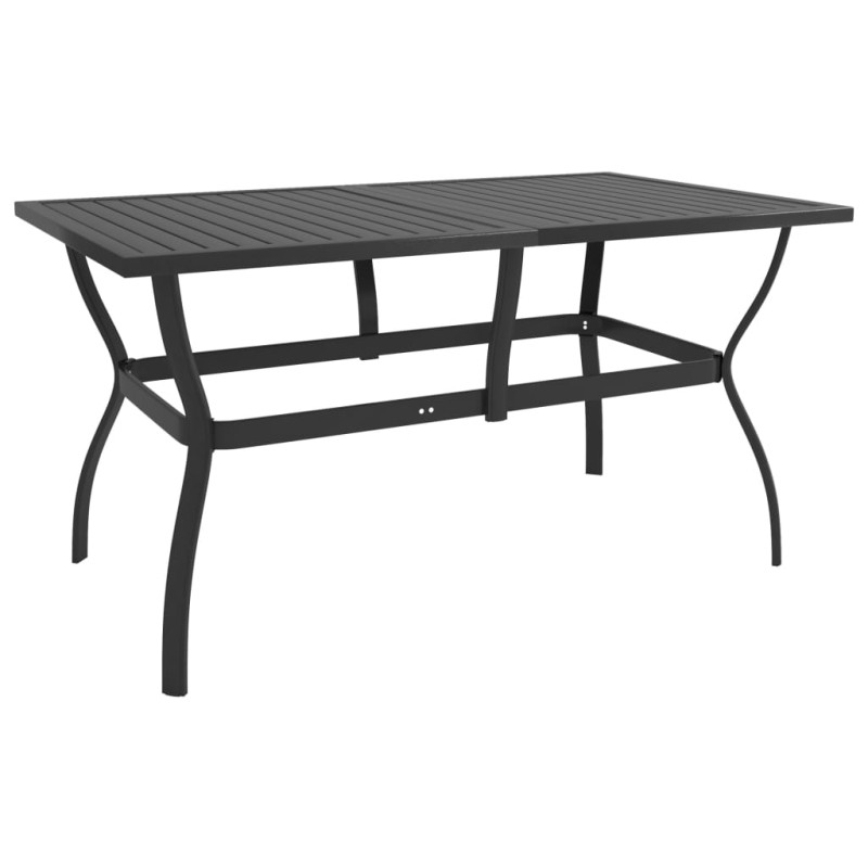 vidaXL Gartentisch Anthrazit 140x80x72 cm Stahl vidaXL Gartentisch Anthrazit 140x80x72 cm Stahl