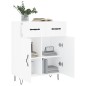 vidaXL Sideboard Weiß 69,5x34x90 cm Holzwerkstoff vidaXL Sideboard Weiß 69,5x34x90 cm Holzwerkstoff