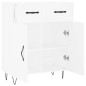 vidaXL Sideboard Weiß 69,5x34x90 cm Holzwerkstoff vidaXL Sideboard Weiß 69,5x34x90 cm Holzwerkstoff