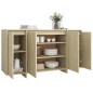 vidaXL Sideboard Sonoma-Eiche 135x41x75 cm Holzwerkstoff vidaXL Sideboard Sonoma-Eiche 135x41x75 cm Holzwerkstoff