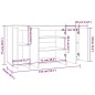 vidaXL Sideboard Sonoma-Eiche 135x41x75 cm Holzwerkstoff vidaXL Sideboard Sonoma-Eiche 135x41x75 cm Holzwerkstoff