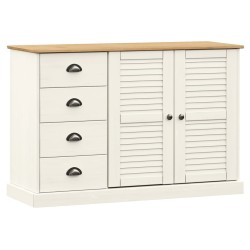 vidaXL Sideboard mit Schubladen VIGO 113x40x75 cm Massivholz Kiefer