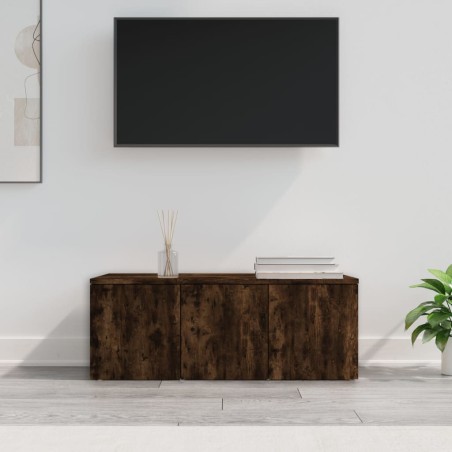 vidaXL TV-Schrank Räuchereiche 80x34x30 cm Holzwerkstoff