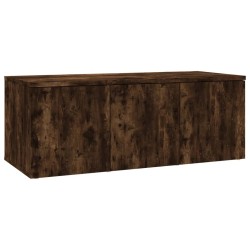 vidaXL TV-Schrank Räuchereiche 80x34x30 cm Holzwerkstoff
