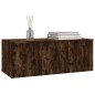 vidaXL TV-Schrank Räuchereiche 80x34x30 cm Holzwerkstoff vidaXL TV-Schrank Räuchereiche 80x34x30 cm Holzwerkstoff