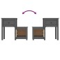 vidaXL Nachttische 2 Stk. Grau 79,5x38x65,5 cm Massivholz Kiefer vidaXL Nachttische 2 Stk. Grau 79,5x38x65,5 cm Massivholz Kiefer