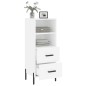 vidaXL Sideboard Weiß 34,5x34x90 cm Holzwerkstoff vidaXL Sideboard Weiß 34,5x34x90 cm Holzwerkstoff