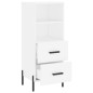 vidaXL Sideboard Weiß 34,5x34x90 cm Holzwerkstoff vidaXL Sideboard Weiß 34,5x34x90 cm Holzwerkstoff