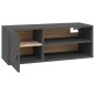 vidaXL Wandschrank Grau 80x30x30 cm Massivholz Kiefer vidaXL Wandschrank Grau 80x30x30 cm Massivholz Kiefer