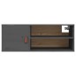 vidaXL Wandschrank Grau 80x30x30 cm Massivholz Kiefer vidaXL Wandschrank Grau 80x30x30 cm Massivholz Kiefer