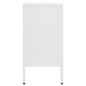 vidaXL Sideboard Weiß 75x35x70 cm Stahl und Hartglas vidaXL Sideboard Weiß 75x35x70 cm Stahl und Hartglas