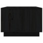 vidaXL Couchtisch Schwarz 80x50x35 cm Massivholz Kiefer vidaXL Couchtisch Schwarz 80x50x35 cm Massivholz Kiefer