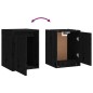 vidaXL Wandschrank Schwarz 30x30x40 cm Massivholz Kiefer vidaXL Wandschrank Schwarz 30x30x40 cm Massivholz Kiefer
