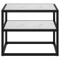 vidaXL Konsolentisch Weiß 50x40x40 cm Hartglas vidaXL Konsolentisch Weiß 50x40x40 cm Hartglas