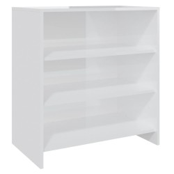 vidaXL Sideboard Hochglanz-Weiß 70x40,5x75 cm Holzwerkstoff