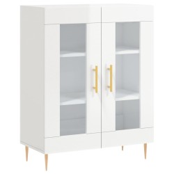 vidaXL Sideboard Hochglanz-Weiß 69,5x34x90 cm Holzwerkstoff