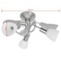 vidaXL Deckenleuchte mit Glas-Lampenschirmen für 3 E14 Glühlampen vidaXL Deckenleuchte mit Glas-Lampenschirmen für 3 E14 Glühlampen