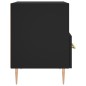 vidaXL Nachttische 2 Stk. Schwarz 40x35x47,5 cm Holzwerkstoff vidaXL Nachttische 2 Stk. Schwarz 40x35x47,5 cm Holzwerkstoff
