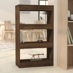 vidaXL Bücherregal/Raumteiler Braun Eichen-Optik 60x30x103 cm