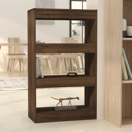 vidaXL Bücherregal/Raumteiler Braun Eichen-Optik 60x30x103 cm