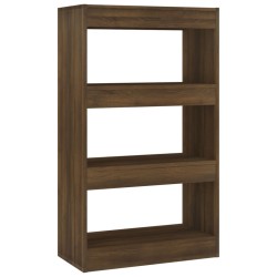 vidaXL Bücherregal/Raumteiler Braun Eichen-Optik 60x30x103 cm