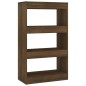 vidaXL Bücherregal/Raumteiler Braun Eichen-Optik 60x30x103 cm vidaXL Bücherregal/Raumteiler Braun Eichen-Optik 60x30x103 cm