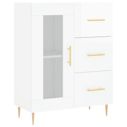 vidaXL Sideboard Hochglanz-Weiß 69,5x34x90 cm Holzwerkstoff
