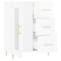 vidaXL Sideboard Hochglanz-Weiß 69,5x34x90 cm Holzwerkstoff vidaXL Sideboard Hochglanz-Weiß 69,5x34x90 cm Holzwerkstoff